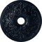 Ekena Millwork Jamie Ceiling Medallion (Fits Canopies up to 3 7/8"), 23 5/8"OD x 3 7/8"ID x 2 1/8"P, Midnight Dream CM23JAMDF - alternate 1